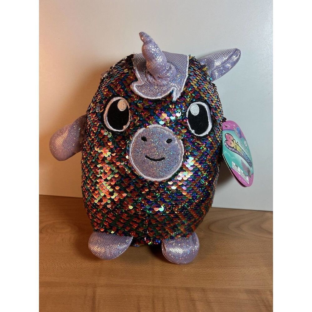Shimmeez Maggie Unicorn Sequin Plush